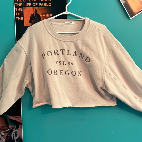 cream coloured x small t track suit from garage - Picture 1 of 3